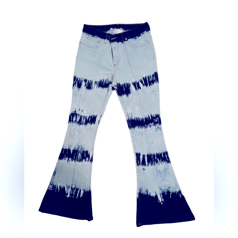 Tye Dye Denim Blue Jean Bell Bottoms NEW w/o tags SZ 6
